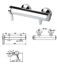 Меланж смеситель  для душа, хром, без аксессуаров Ideal Standard A4269AA
