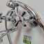 Ретро смеситель для ванны, короткий круглый излив, хром Vidima R1113AA / B9715AA	/BA128AA