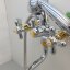 Ретро Смеситель для ванны, излив 320 мм, хром с золотом Vidima R1102LS /B9716LS /BA129LS