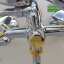 Ретро Смеситель для ванны, излив 320 мм, хром с золотом Vidima R1102LS /B9716LS /BA129LS