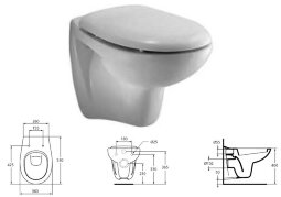 Океан унитаз подвесной, с сиденьем и крышкой, белый Ideal Standard W707301