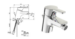 ВидимаФорм смеситель для биде Vidima B0486AA /BA064AA