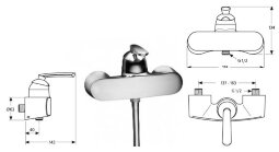 Серамикс Лайф смеситель для душа, хром Ideal Standard A3706AA