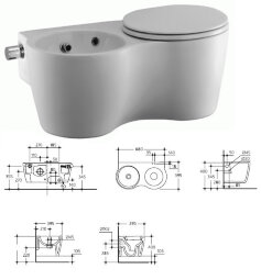 Смол + комплект подвесной Twin (унитаз+биде) T306901.