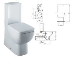 Кантика унитаз напольный с сиденьем микролифтом, белый T317801