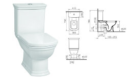 Унитаз-компакт Vitra Serenada, арт. 9722B003-7205, напольный, с функцией биде, микролифт, Geberit 9722B003-7205