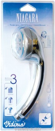 Лейка душевая, трехфункциональная, очищаемая, блистер Vidima B2866AA