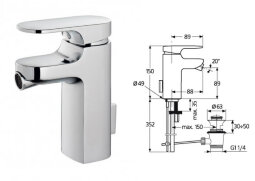 Моментс смеситель для биде, хром Ideal Standard A3909AA