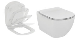 Теси сиденье для унитаза тонкое и крышка с микролифтом, белый TESI Ideal Standard T352901